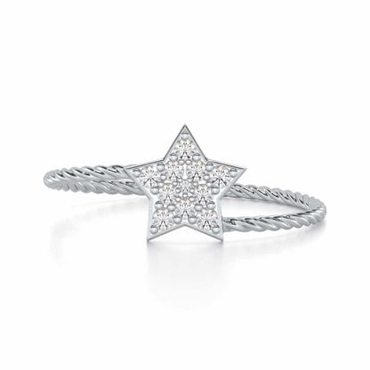 Radiant Royalty Silver Ring - White Gold - Image 4