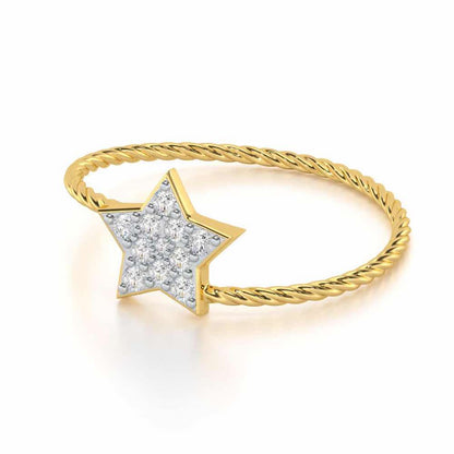 Radiant Royalty Silver Ring - Yellow Gold - Image 2