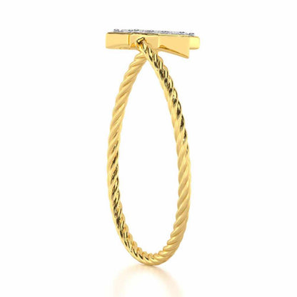 Radiant Royalty Silver Ring - Yellow Gold - Image 3