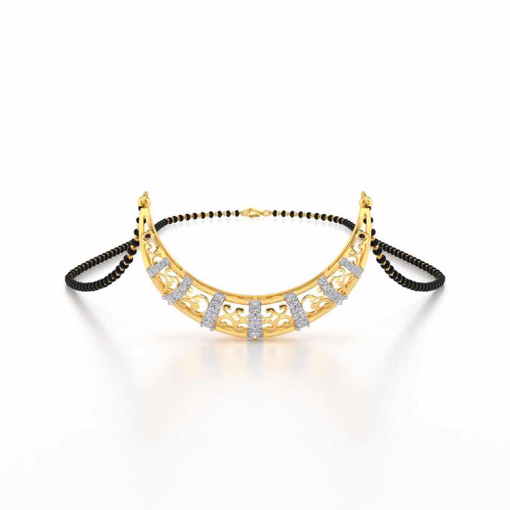 Raksha Silver Mangasutra - Yellow Gold - Image 1