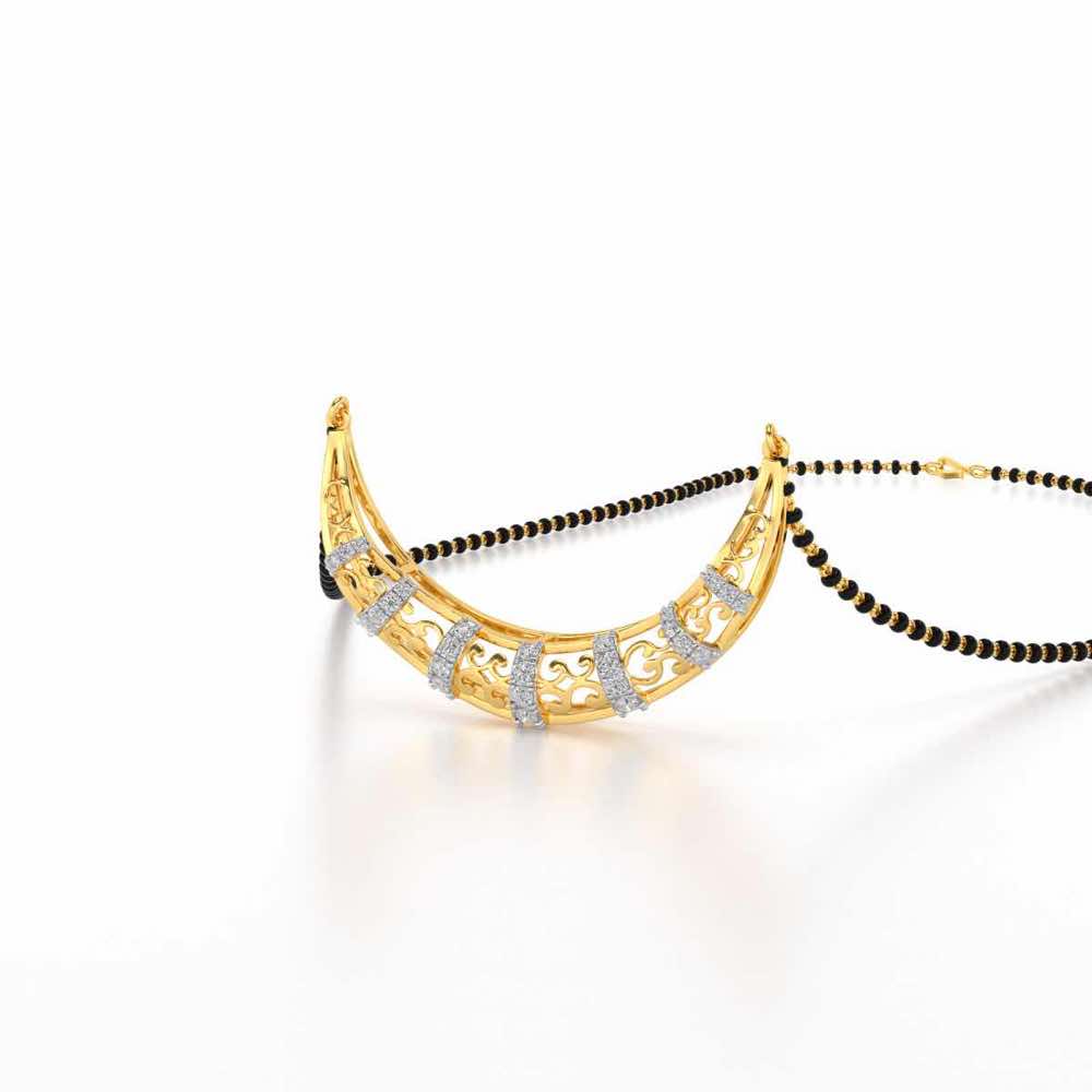 Raksha Silver Mangasutra - Yellow Gold - Image 2