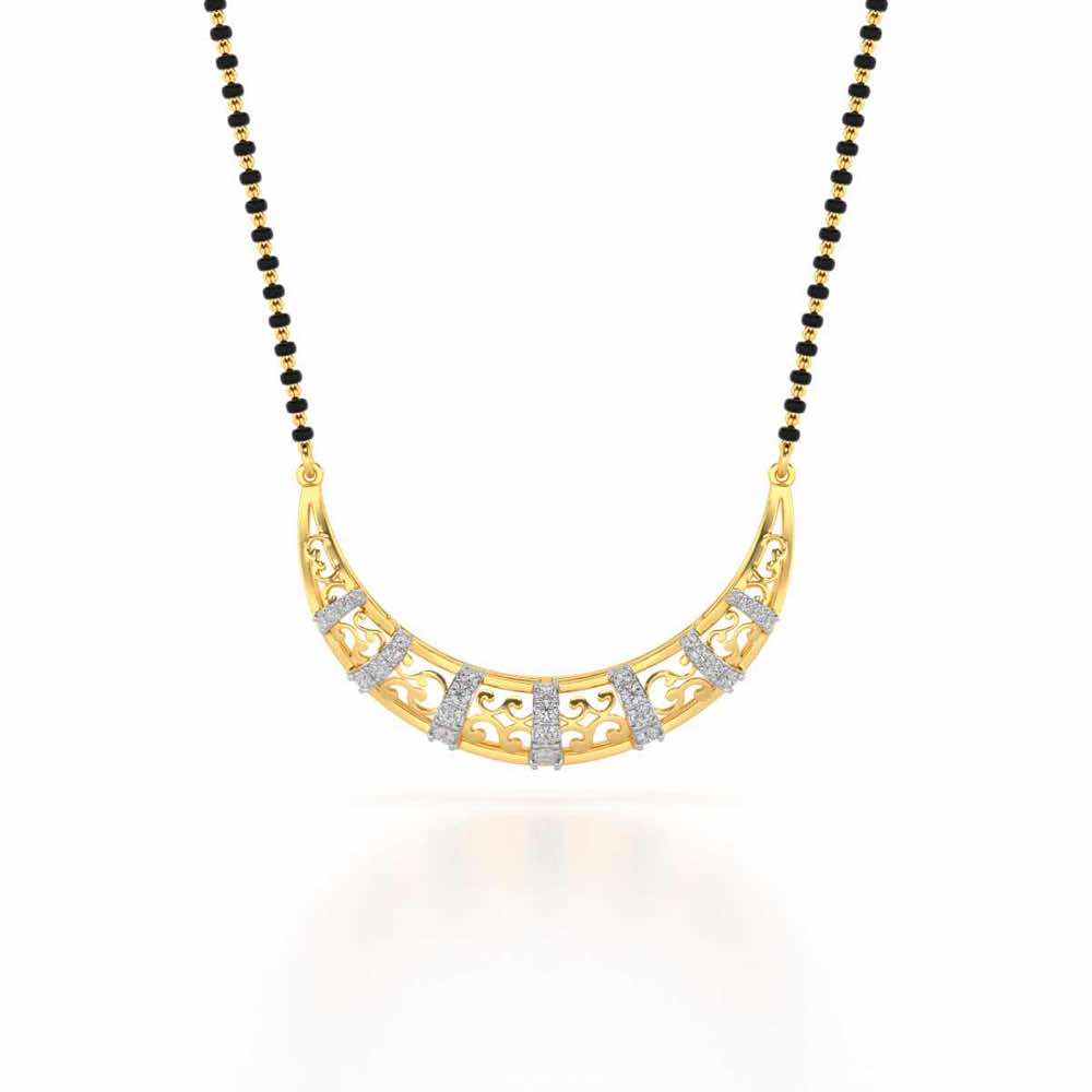 Raksha Silver Mangasutra - Yellow Gold - Image 3
