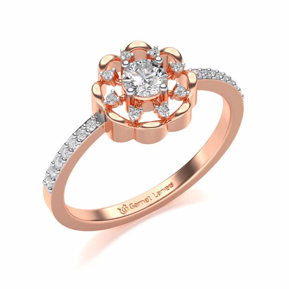 Raphsody Solitaire Silver Ring