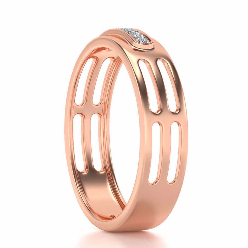 Ratify Silver Band Ring - Rose Gold - Image 3
