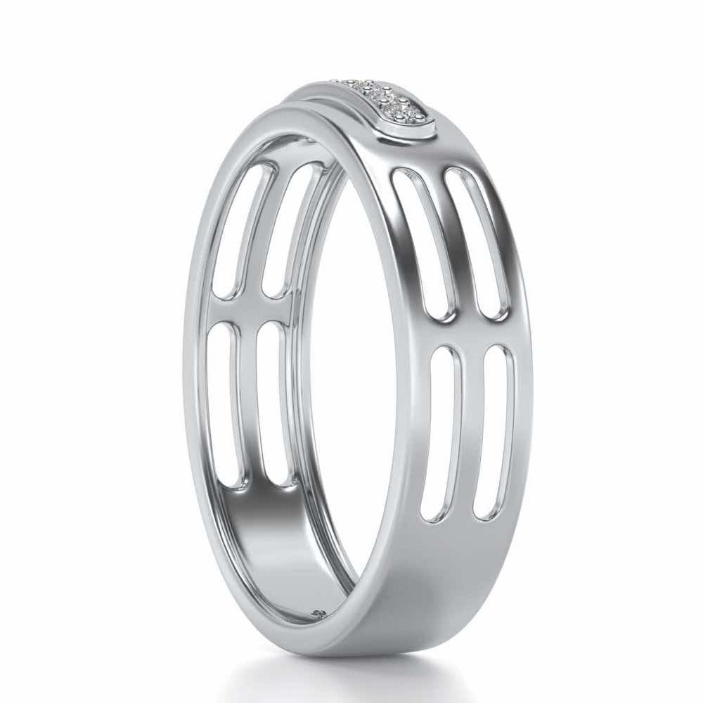 Ratify Silver Band Ring - White Gold - Image 3