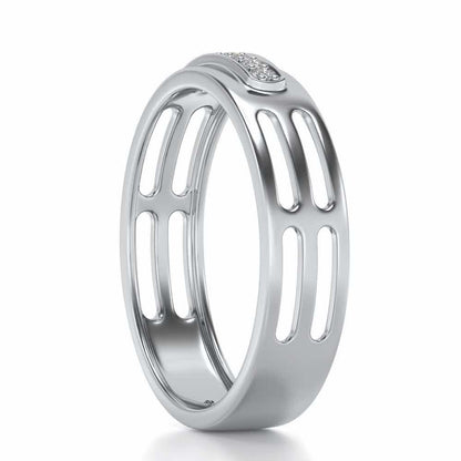 Ratify Silver Band Ring - White Gold - Image 3