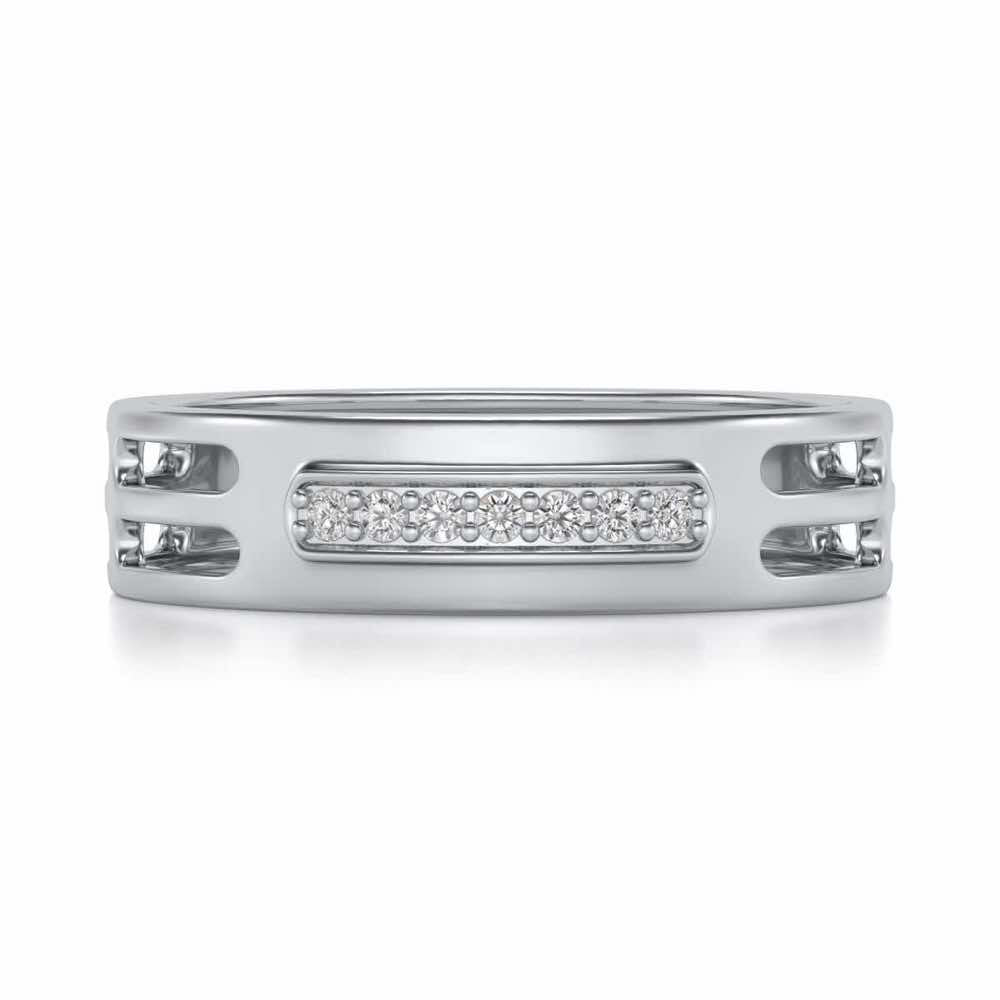 Ratify Silver Band Ring - White Gold - Image 4