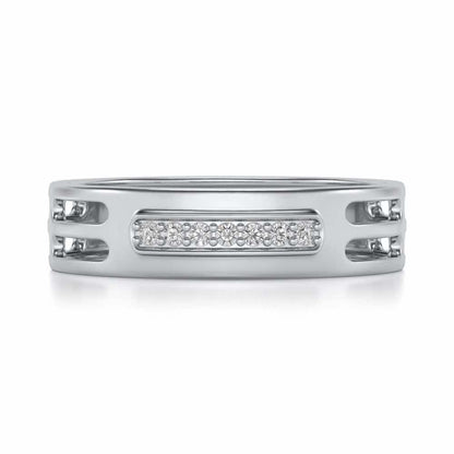 Ratify Silver Band Ring - White Gold - Image 4