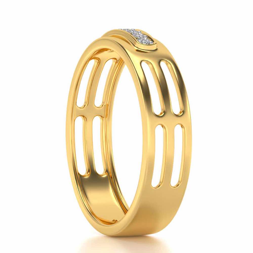 Ratify Silver Band Ring - Yellow Gold - Image 3