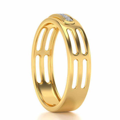Ratify Silver Band Ring - Yellow Gold - Image 3