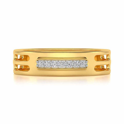 Ratify Silver Band Ring - Yellow Gold - Image 4