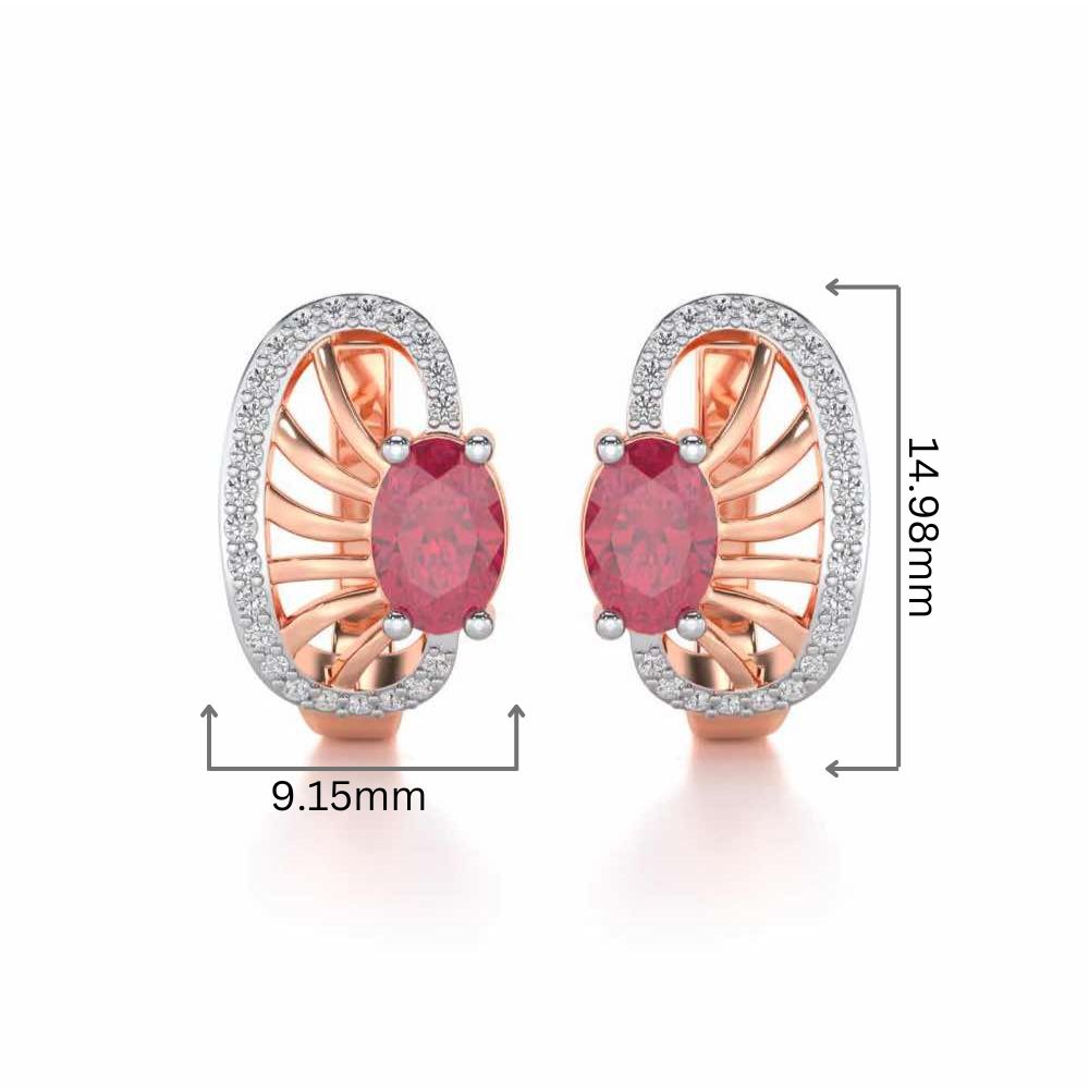 Red Eye Silver Bali - Rose Gold - Image 2