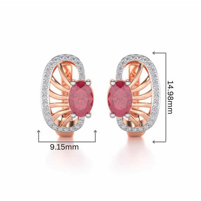 Red Eye Silver Bali - Rose Gold - Image 2
