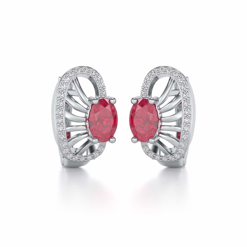 Red Eye Silver Bali - White Gold - Image 1