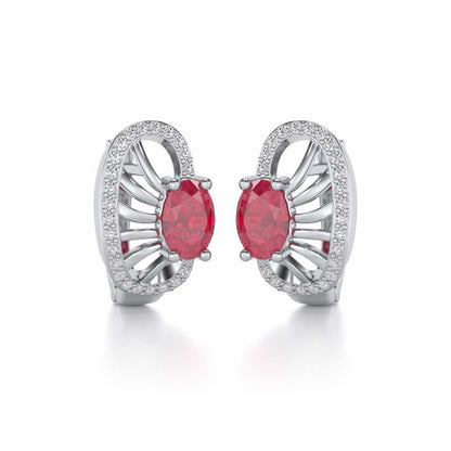 Red Eye Silver Bali - White Gold - Image 1