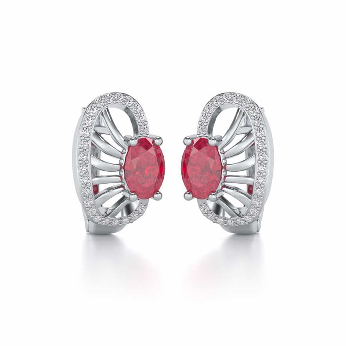 Red Eye Silver Bali - White Gold - Image 1