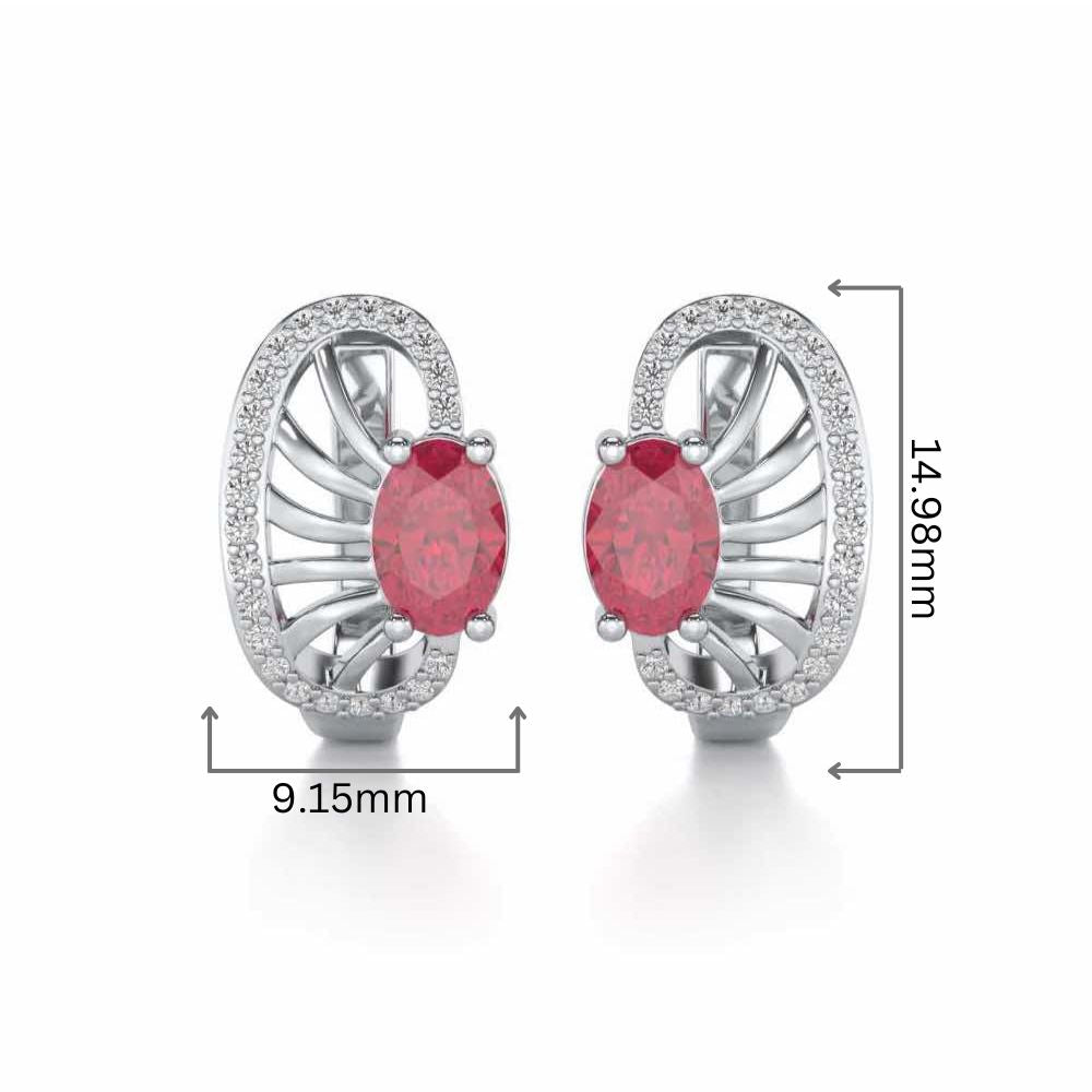 Red Eye Silver Bali - White Gold - Image 2