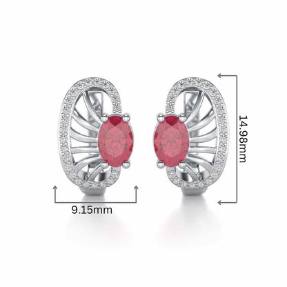 Red Eye Silver Bali - White Gold - Image 2