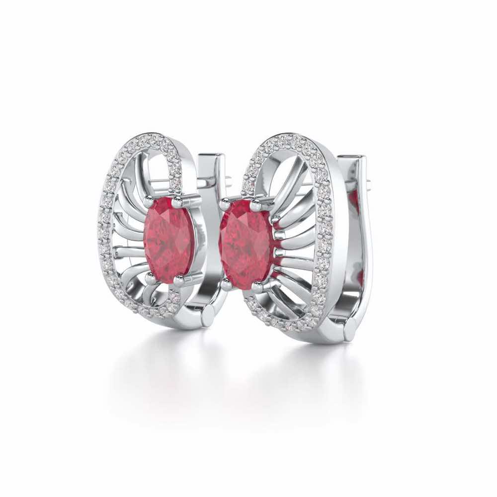 Red Eye Silver Bali - White Gold - Image 3