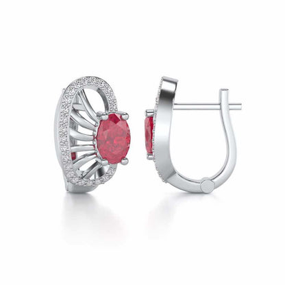 Red Eye Silver Bali - White Gold - Image 4