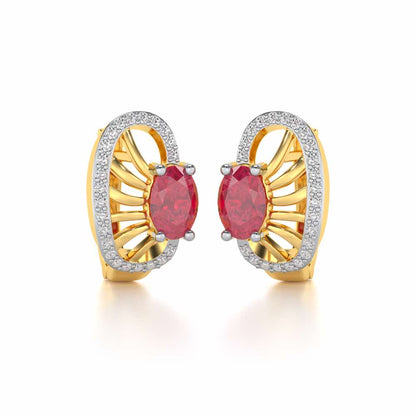 Red Eye Silver Bali - Yellow Gold - Image 1