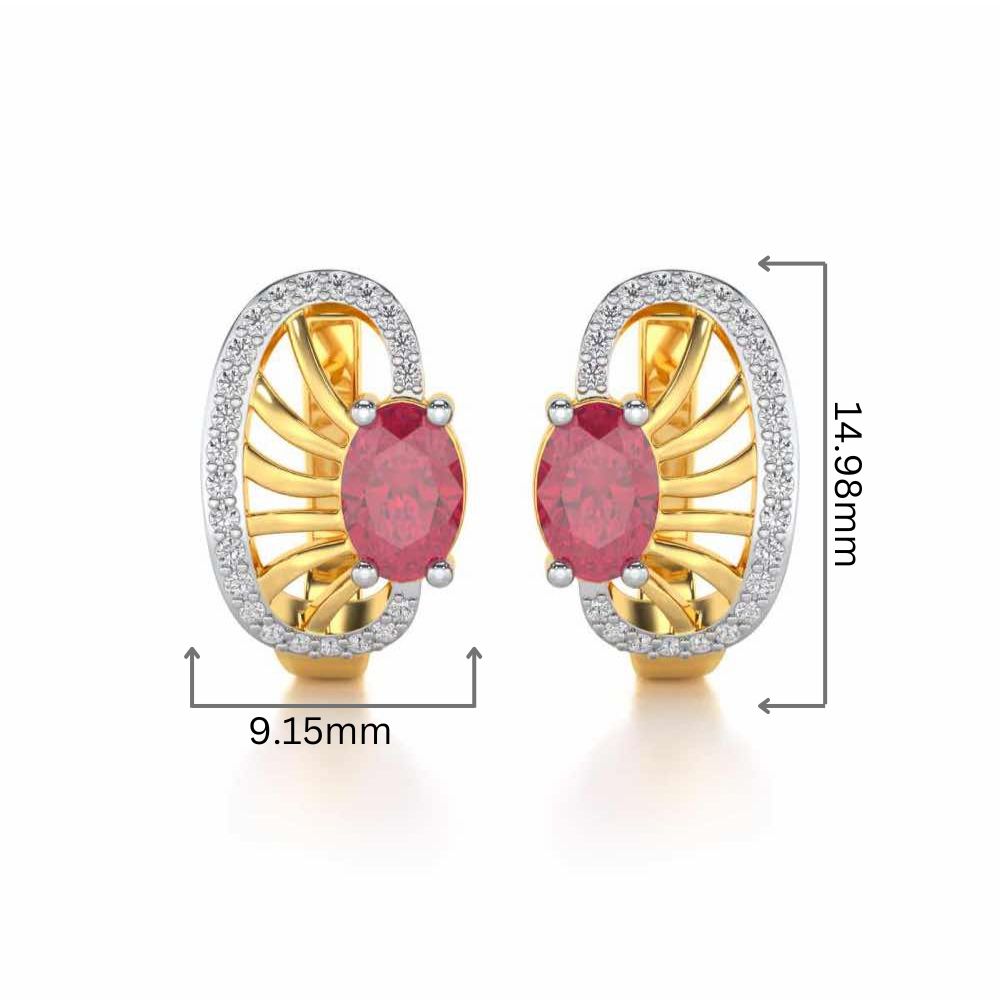 Red Eye Silver Bali - Yellow Gold - Image 2