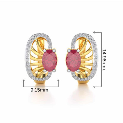 Red Eye Silver Bali - Yellow Gold - Image 2