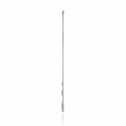 Refined Bloom Silver Necklace - White Gold - Image 4