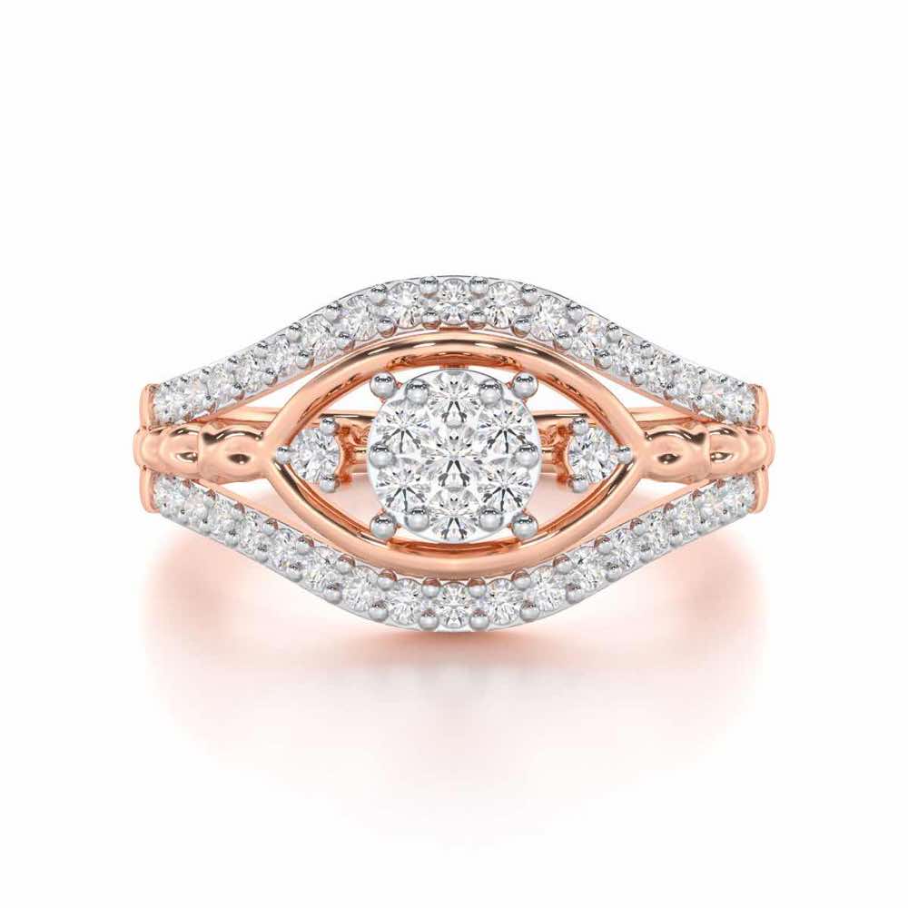 Refined Riches Silver Ring - Rose Gold - Image 4