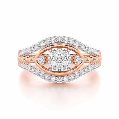 Refined Riches Silver Ring - Rose Gold - Image 4