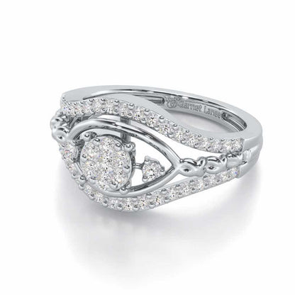 Refined Riches Silver Ring - White Gold - Image 2