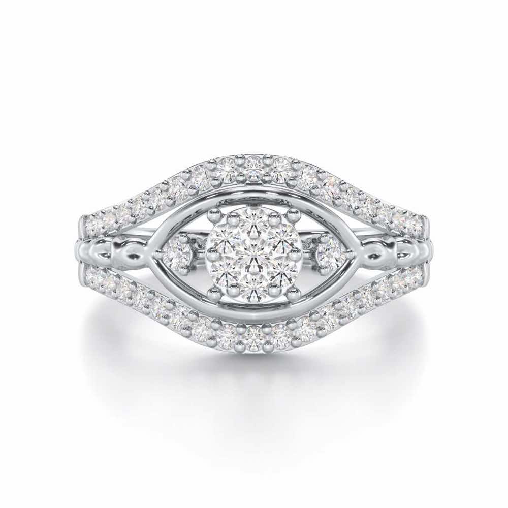 Refined Riches Silver Ring - White Gold - Image 4
