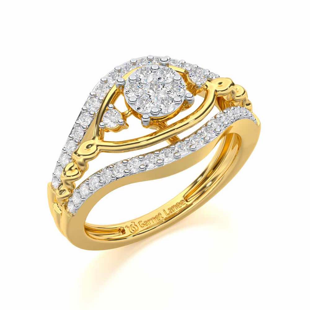 Refined Riches Silver Ring - Yellow Gold - Image 1