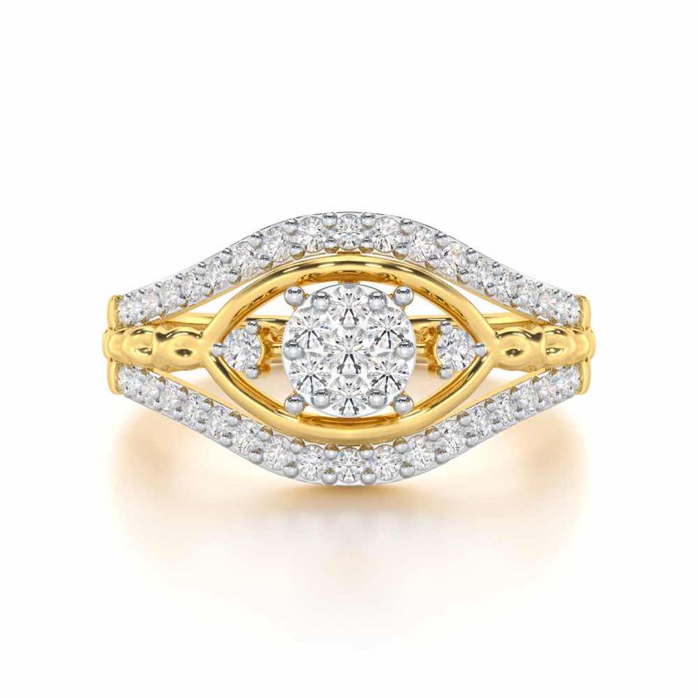 Refined Riches Silver Ring - Yellow Gold - Image 4