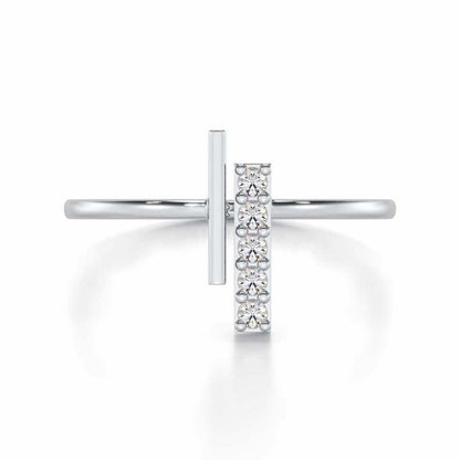 Regal Brilliance Silver Ring - White Gold - Image 4