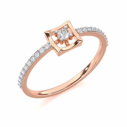 Regal Eherea Silver Ring - Rose Gold - Image 1