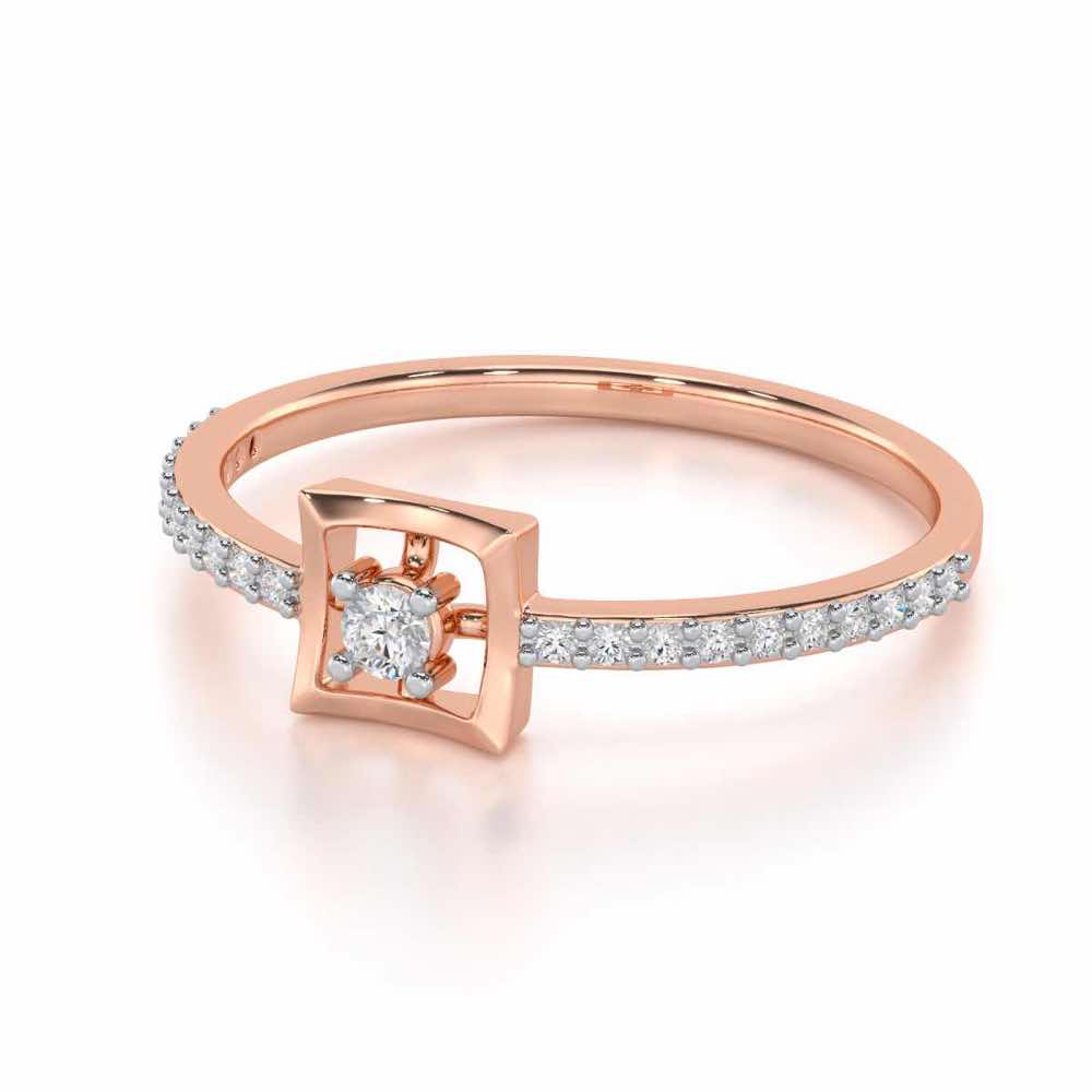 Regal Eherea Silver Ring - Rose Gold - Image 2