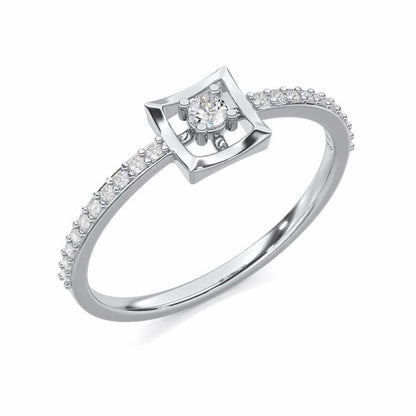 Regal Eherea Silver Ring - White Gold - Image 1