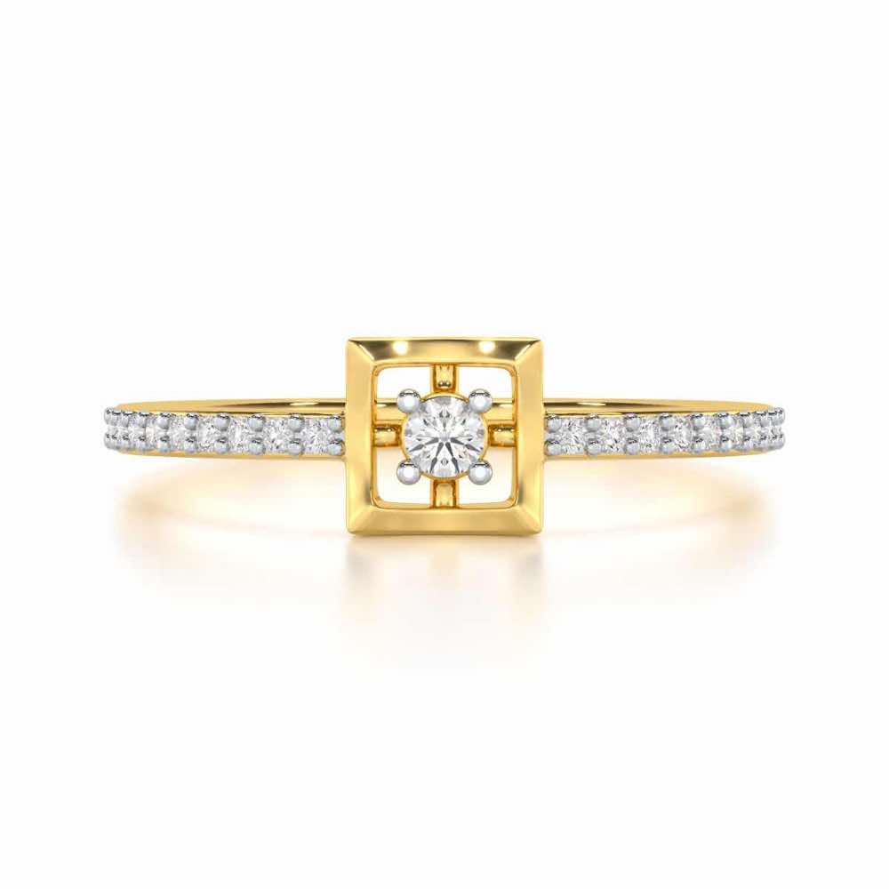 Regal Eherea Silver Ring - Yellow Gold - Image 4