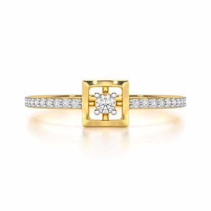 Regal Eherea Silver Ring - Yellow Gold - Image 4