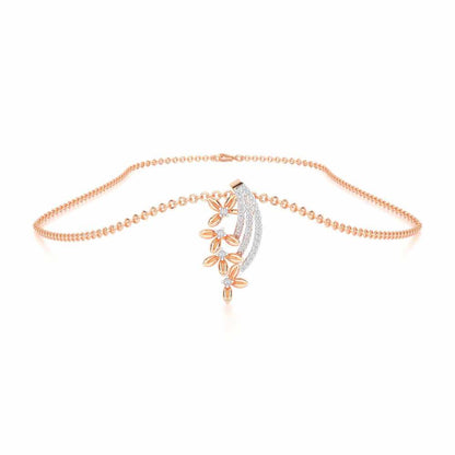 Regal Growth Silver Pendant - Rose Gold - Image 3