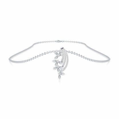 Regal Growth Silver Pendant - White Gold - Image 3