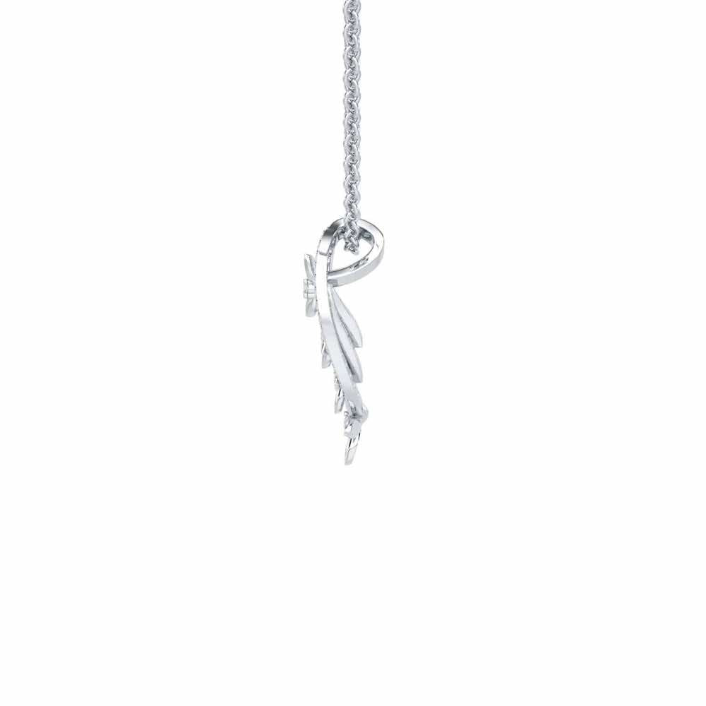 Regal Growth Silver Pendant - White Gold - Image 4