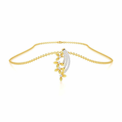 Regal Growth Silver Pendant - Yellow Gold - Image 3