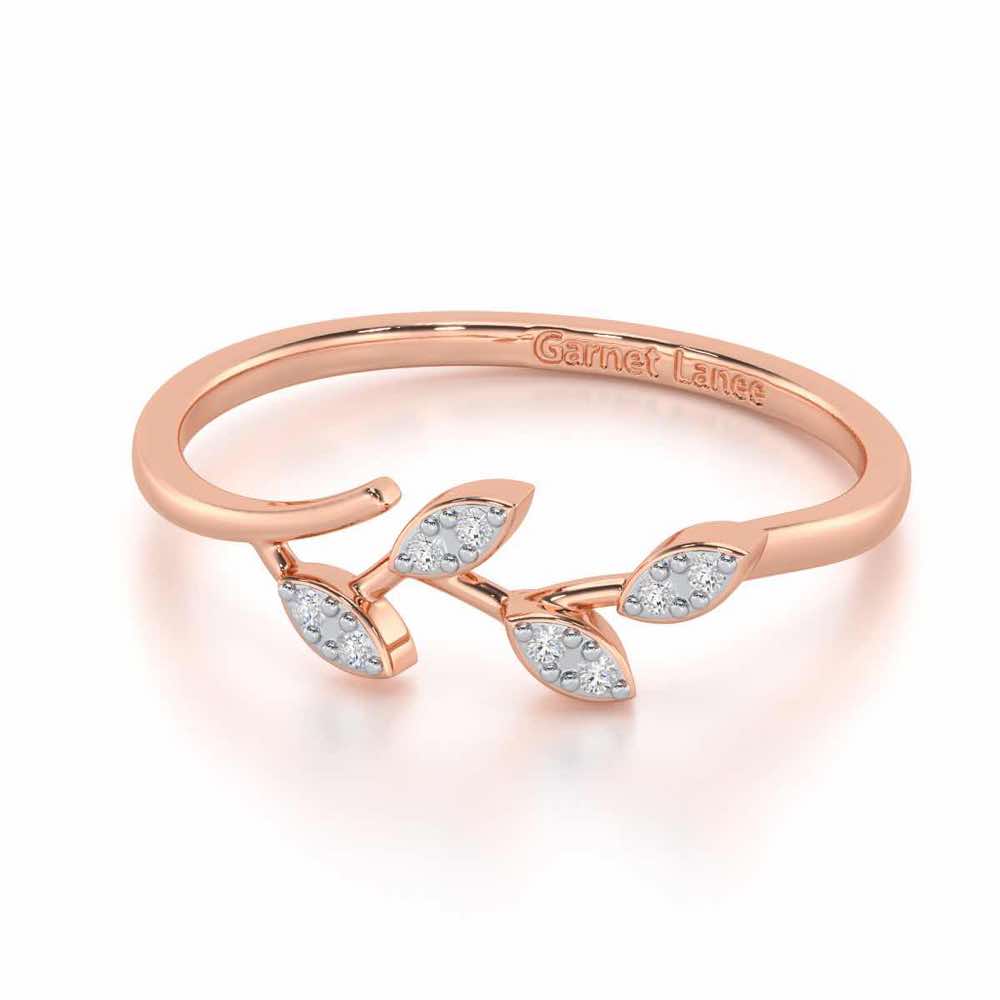 Regal Radiance Silver Ring - Rose Gold - Image 2