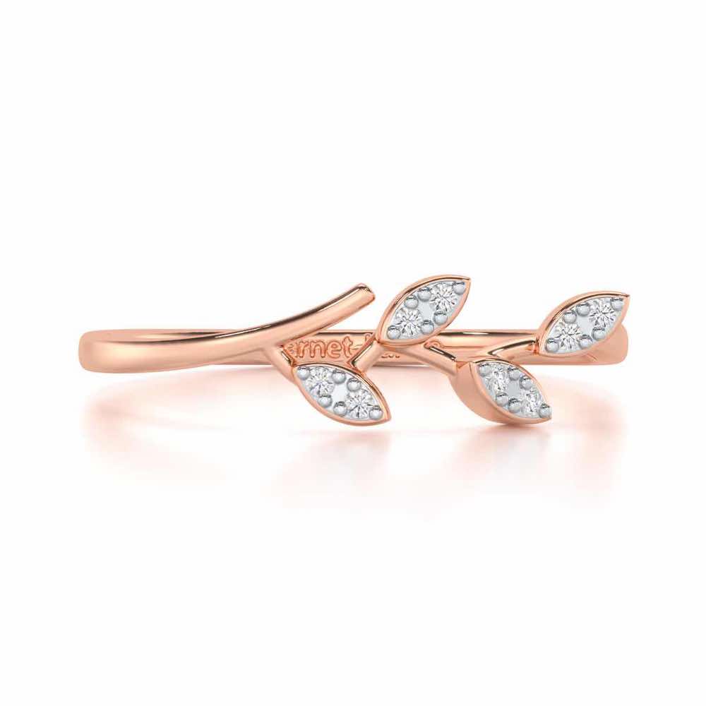 Regal Radiance Silver Ring - Rose Gold - Image 4