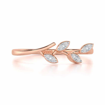 Regal Radiance Silver Ring - Rose Gold - Image 4