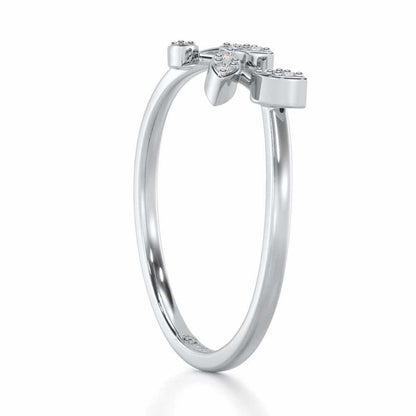Regal Radiance Silver Ring - White Gold - Image 3