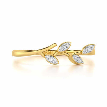 Regal Radiance Silver Ring - Yellow Gold - Image 4