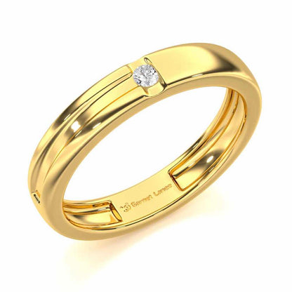 Regal Unity Men Solitaire Ring - Yellow Gold - Image 1
